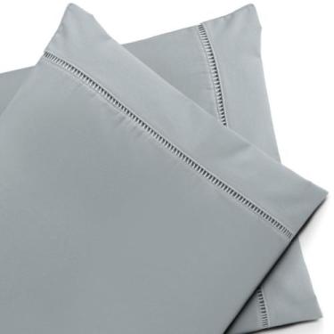 Imagem de Kit 02 Fronhas Percal 200 Fios Ponto Palito 100% Algodão - Raga Decora