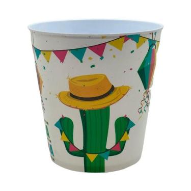 Imagem de Balde de Pipoca - Festa Junina Cacto - 1 unidade - Rizzo