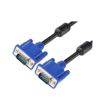 Imagem de Cabo VGA Macho 1,5 Metros para Monitor Projetor  - SH-3020 - Unidade -