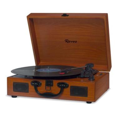 Imagem de Vitrola Raveo Sonetto Wood Toca discos Vinil Bluetooth USB