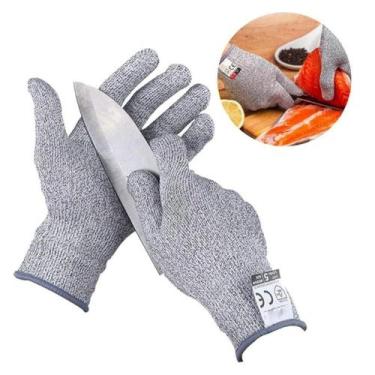 Imagem de Par Luvas Anti Corte Proteção Profissional Alta Resistência - Yazi