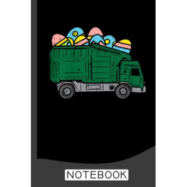Imagem de Garbage Truck Eggs Cute Easter Day Notebook: Garbage Truck Design Kids Men Women Dump Trash Trucks 120 Pages - 60 sheets - 6x9 inches
