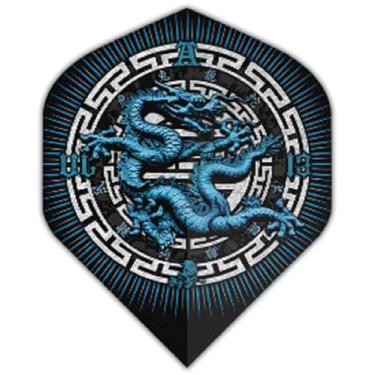 Imagem de US Darts 3 conjuntos (9 voos) Alchemy Year of The Dragon Standard Dart Flights - 100 mícrons