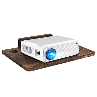 Imagem de BEARUT Suporte de suporte de parede flutuante para projetor, suporte para projetor, roteador modem cabo, caixa de cabo, prateleira para Xbox Series PS5 PS4 madeira