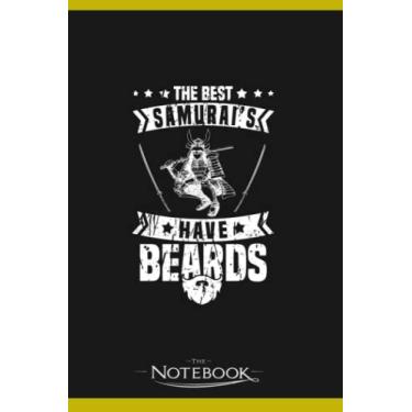 Imagem de Notebook: Samurai Warrior Beard Sword Art Japanese Fighter Samurai: JOURNAL NOTEBOOK 6 x 9 Inches 120 pages | Perfect Gifts For All Ages