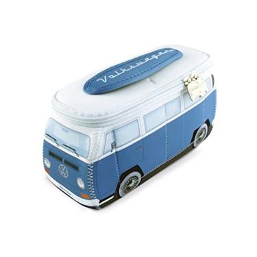 Imagem de BRISA VW Collection Volkswagen Neoprene Universal Maquiagem Cosméticos Higiene Pessoal Viagem Bolsa Farmácia em Design de Ônibus T2 (Grande), Azul, ['Large (30 x 14 x 12 cm)'], Vw