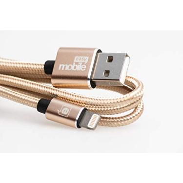 Imagem de PREMIUM CABLE LIGHTNING DOURADO 1.5M, Easy Mobile, CBLIGHT15DD, DOURADO
