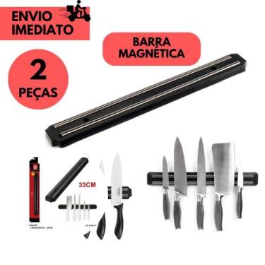 Imagem de Barra Magnética 50 CM Porta Facas Ferramentas Organizador Utensílios I