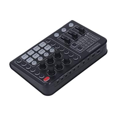 Imagem de Cartão de Som, DSP Chip Dual Channel Wireless Live Professional Multifuncional Card, Com Design de Painel Escovado, para Telefones Celulares e IOS