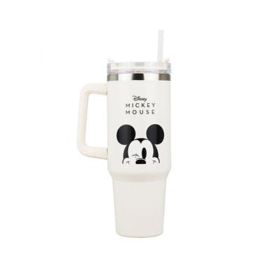Imagem de Caneca Grande Branco Com Canudo Mickey 1.1L Disney - Taimes