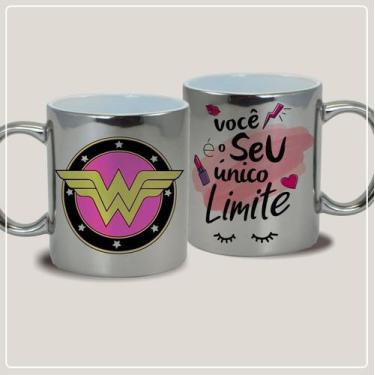 Imagem de Caneca cromada em cerâmica Dia Internacional da Mulher - 325ml - Live