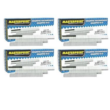 Imagem de 20000 Mil Grampos 26/6 Galvanizados Para Grampeador de Papel