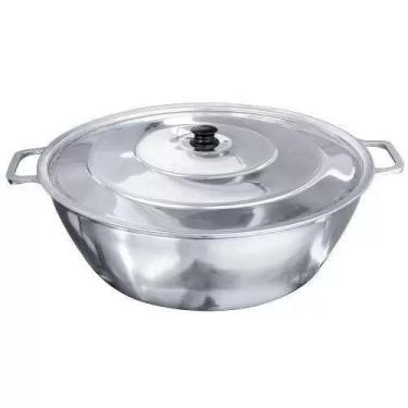 Imagem de Tacho De Alumínio Batido  Polido Para Torresmo  Nº32 6,2 LITROS  - AND