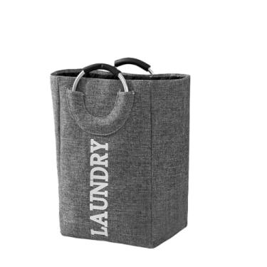 Imagem de Cesto Organizador Bolsa Dobravel com Alça Laundry - Cesto Resistente e Compacto Para Organização Da Lavanderia - Cesto Multiuso Grande