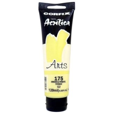 Imagem de TINTA ACRÍLICA ART´S GR-II 120ML CORFIX AVULSO AMARELO NÍQUEL TITÂNIO 175