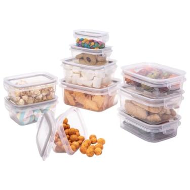 Imagem de Conjunto de Potes Herméticos Trava Mais Plasútil 10 Peças