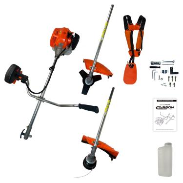 Imagem de Roçadeira Carbon Fak FAK520RB a Gasolina, 52cc, 2,5HP, Bipartida, Profissional