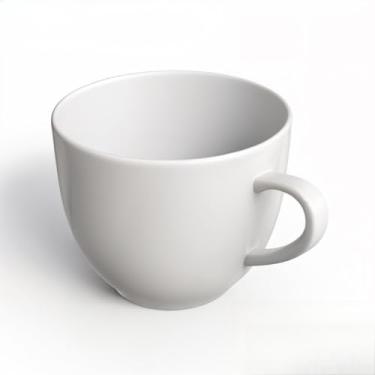 Imagem de Jogo 6 Xicara Café Chá 170ml Porcelana Lisa Colorida Chicara Cor Pastel Cafe Cha Leite Casa Cozinha(XÍCARA BRANCA)