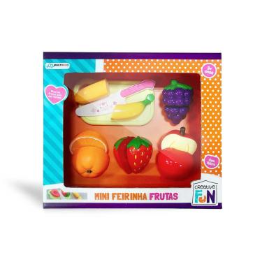 Imagem de Frutas Brinquedo Fecho Aderentetecido Cortar Br1111