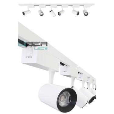 Imagem de Kit Trilho Eletrificado 1M 4 Spots 7W Branco 4000K