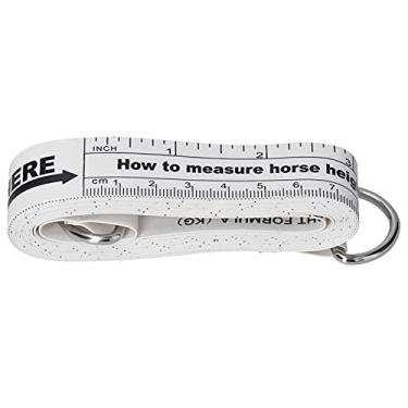 Imagem de Fita Métrica de Cavalo, 2,42 M de Altura de Cavalo, Medição de Peso, Fita Macia de PVC, Régua de Medição Macia para Medir Circunferência e Altura da Cabeça da Cintura do Peito do