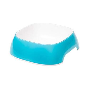Imagem de Ferplast Glam Cat Bowl - Tigela de plástico para comida e água para gatos, moderna, antiderrapante e fácil de limpar, 0,4 litro, azul