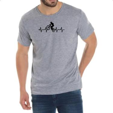 Imagem de Camiseta Cinza Batimento cardiaco ciclista - Alearts, P