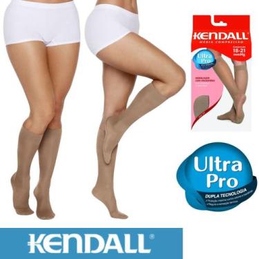 Imagem de Kit 2 Meias 3/4 Kendall Feminina Com Ponteira Média Compressão Para In