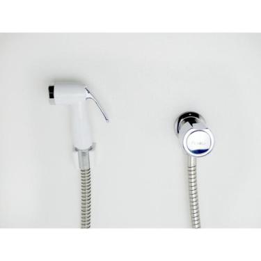Imagem de Ducha Higiênica Metal Super Luxo 1/4 Volta Gatilho Abs Branco C-40 - M