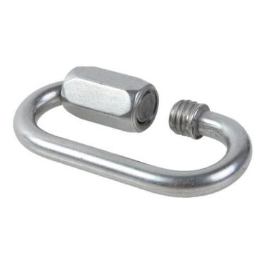 Imagem de Link Oval 4mm Em Aço Inox Rosqueável Com Trava Carga Max 4t - Abrolhos