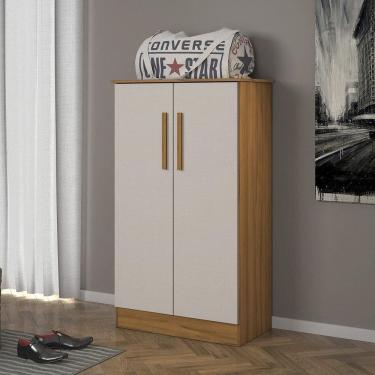 Imagem de Sapateira 2 Portas 109,8cm X 63cm Alaska Freijó/Off White