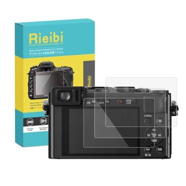 Imagem de Rieibi (Pacote com 3 protetores de tela para câmera digital Panasonic Lumix DMC-LX100 LX100 II Lumix DC-ZS99, película de vidro temperado com dureza 9H de 0,33 mm para Panasonic LX100 LX100 II DC-ZS99