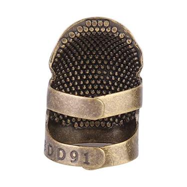 Imagem de B Portátil Vintage Thimble Costura de Acolchoamento Protetor de Dedo Artesanal Diy Thimble B Thimble Costura Dedo Thimble Costura Thimble Thimble Protetor Companheiro Make Dedo (S)