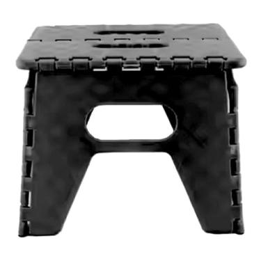 Imagem de Banqueta Plástica Dobrável [Preto] Modelo
