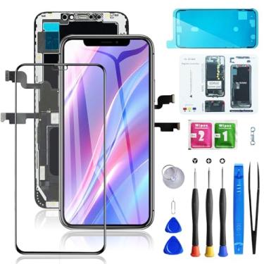 Imagem de Bsz4uov Tela De Substituição Para Iphone Xs Max De 6,5 Polegadas, Digitalizador Lcd 3D Touch Para A1921, A2101, A2102, A2103, A2104 Com Kit De Ferramentas De Reparo + Protetor De Tela + Adesivo De M