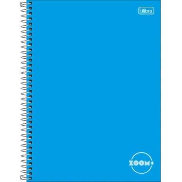 Imagem de Caderno 01X1 Capa Dura Zoom+ 96 Folhas Azul Pacote com 4 - Tilibra