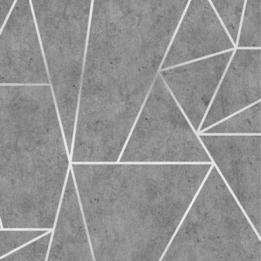 Imagem de Papel de Parede Geométrico Premium Cimento Queimado 2,50m - Inove Papé