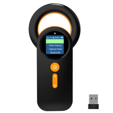 Imagem de Symcode Scanner de microchip animal com tela TFT de 1,44 polegadas, leitor RFID sem fio Bluetooth ISO11784/85/FDX-B/EMID 240 registra armazenamento de dados para PC