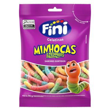 Imagem de Bala Fini Minhoca Cítrica 90g