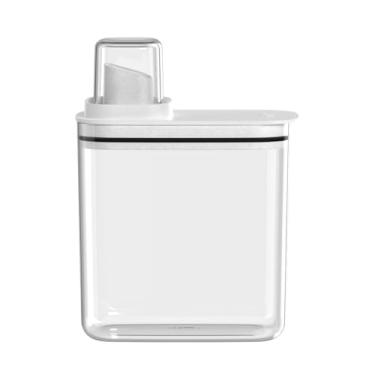 Imagem de " Dispenser para Sabão Flow 1,5 Litros Porta Sabão e Amaciante Praticidade Eficiência e Organização para Produtos de Limpeza com Vedação em Silicone e Dosagem Controlada "