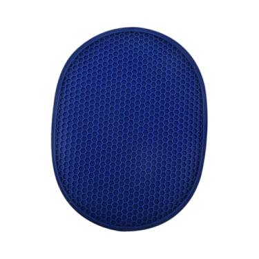 Imagem de YWJLQH Beltador de maconha resistente ao calor de silicone Locões de forno Hot Pad, Azul