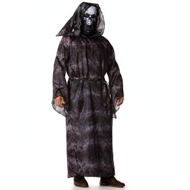 Imagem de Fantasia de Halloween Morte Adulto Masculino Com Capuz e Máscara P 36-38