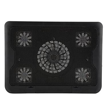 Imagem de Almofada de Resfriamento Portátil Ultrafina e Silenciosa para Notebook, Alimentada por USB, Silenciosa Com 5 Ventiladores, Componentes de Computador LED, Tablets, Laptops e
