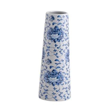 Imagem de XLWLLNJ Vaso de Cerâmica em Azul E Branco para Arranjos Florais, Decoração de Casa