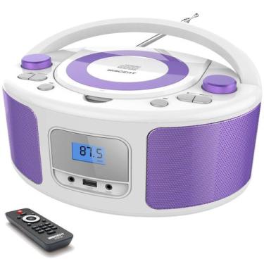 Imagem de Leitor de CD portátil Boombox WIITHINK WTB-791 com Bluetooth