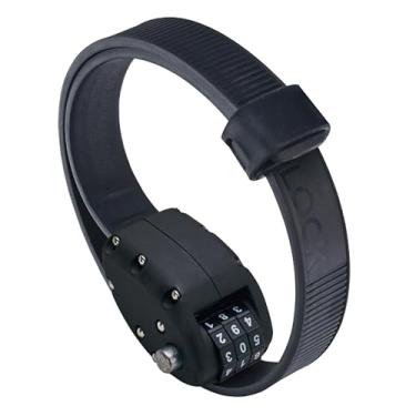 Imagem de OTTOLOCK Cinch Lock – Cadeado compacto antifurto leve para bicicleta, ideal para paradas rápidas, acessórios de bicicleta, preto furtivo, 45 cm