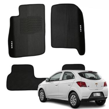 Imagem de Jogo 3P Tapete Personalizado Bordado Chevrolet Onix 2012 a 2021 - V546