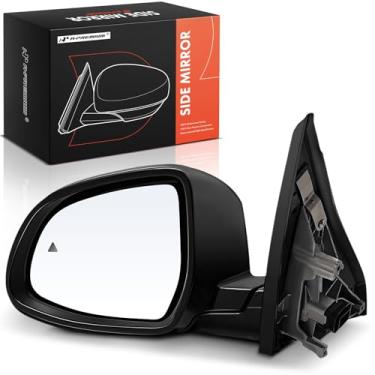 Imagem de A-Premium Espelho retrovisor elétrico do lado do motorista - compatível com BMW G05 Series X5, G07 Series X7, 2019-2023 - Espelho retrovisor externo preto dobrável elétrico aquecido com seta e