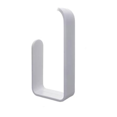 Imagem de Suporte de papel higiênico de parede sem furos para rolo de papel toalha, acessórios de banheiro, branco, 01