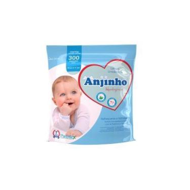 Imagem de Lenço umedecido anjinho refil azul c/300 - ANJINHO12ww